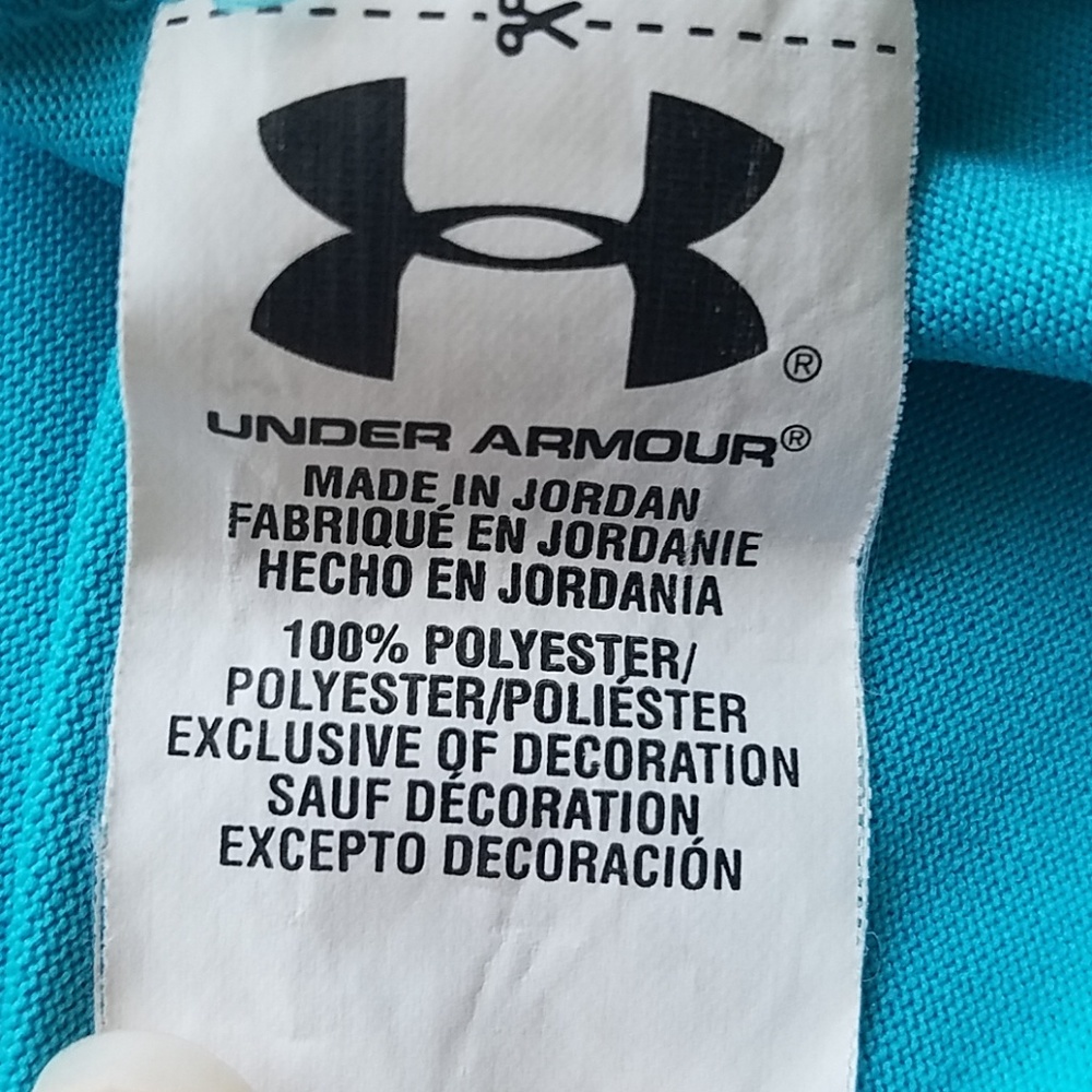 🦈 3/$20 UA Teal Semi-Fitted Heat Gear Top - Picture 4 of 8